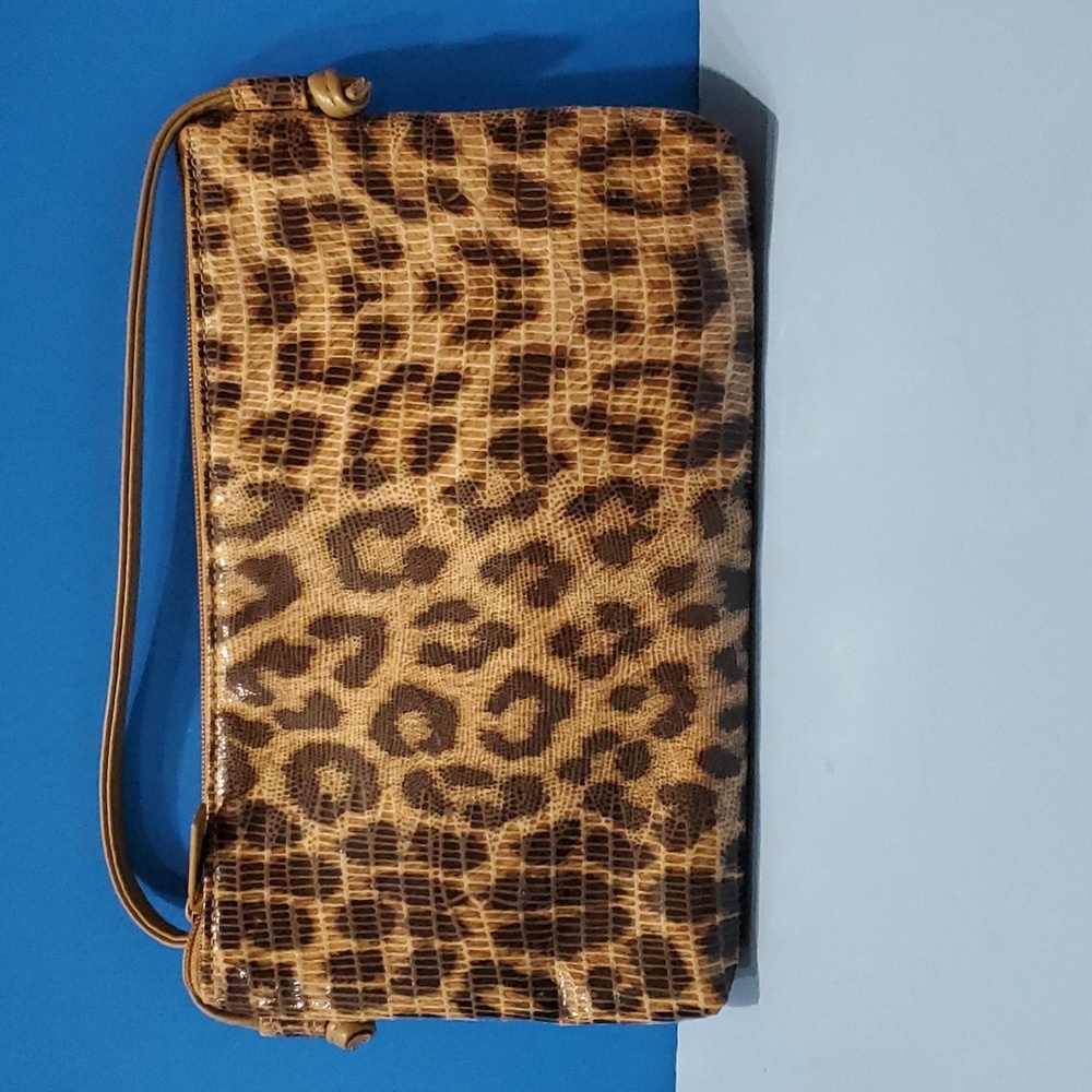 Pinky#6818-531cross body bag with top zipper Animal print